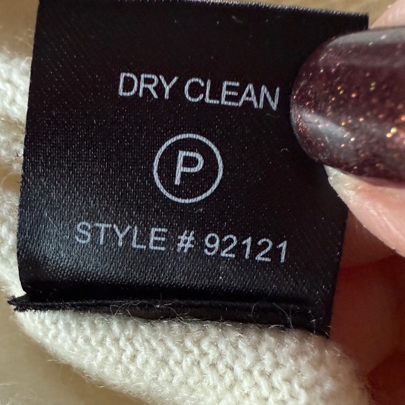 Skull Cashmere Alexa Embroidered Skull Sweater Cream Blue Size Large - Picture 10 of 11